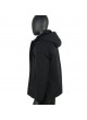 Winter Black Parka Coat Jacket Mink Fur Lining Men's Hood