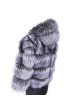 Silver Fox Fur Jacket / Coat / Bolerowith HOOD Women's