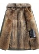 Winter Jacket Coat Parka Detachable Raccoon Fur Lining HOOD Raccoon Fur Men's Black or Military Green