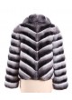 Chinchilla Fur Jacket Coat Women's
