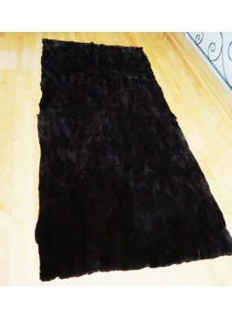 Beaver Sheared Fur Plate Throw Blanket Bedspread Rug Home Decor
