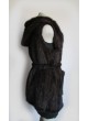 Knitted Mink Fur Vest  w/ Hood & Belt  Women's