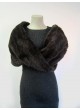 Knitted Mink Fur Wrap Tube Eternity Scarf Collar Stole Women's