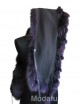 Fox Fur Cape Wrap Collar Stole Purple Women's WEDDING Special Occasions