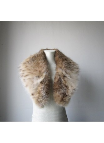 Lynx Fur Collar Scarf Women Men Made in Canada