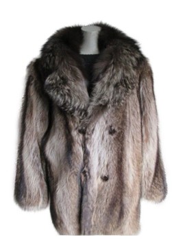 Raccoon Fur Jacket Coat Men's