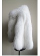 Fox Fur White Cape Shawl Stole Wrap Women's
