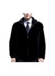 Mink Fur Jacket Coat with Hood Men's 