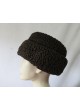 Persian Lamb Fur Hat Russian Style with Ear Flaps  Brown Men's