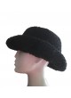 Persian Lamb Fur Black Cowboy Hat Size 24" Man Men's 