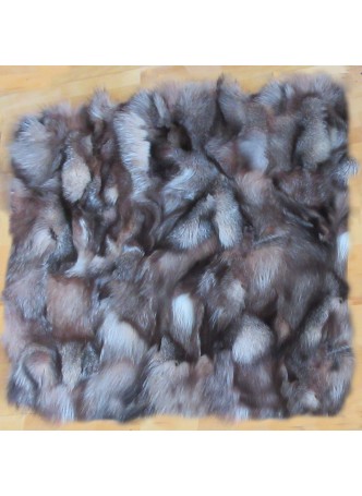 Crystal Fox Fur Pillow Cover 18" X 18" with Cashmere/Wool Lining!  