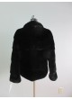 Mink Fur Jacket Coat Women's Size Small Black