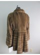 Mink Fur  Jacket Coat  Women's  Sz 8 Natural Dark Pastel 