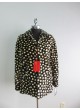 Mink Fur Sheared Star Printed Coat Jacket Women's Sz 10
