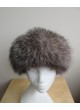 Fox Fur Hat Women's Natural Silver