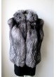 Silver Fox Fur Vest Women's