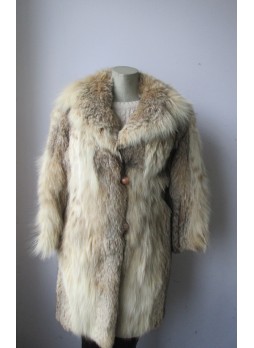 Vintage Canadian Lynx Fur Coat Women in Mint Condition