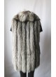 Silver Fox Fur Vest Women's Length 29" Showroom Clearance Sale!
