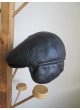 Leather Black Cap Hat Man Men's
