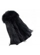 Winter Jacket Coat Parka with Hood Black Finn Raccoon Fur Trims & Lining Women's BLACK FRIDAY SALE!