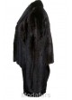 Mink Fur Coat Jacket Women's  Black 