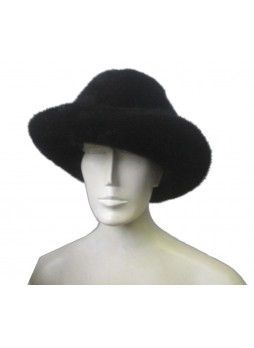 Mink Fur Hat Natural Dark Ranch Black Cowboy Size 24" Men's  CLEARANCE SALE!