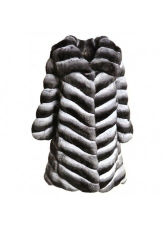 Chinchilla Fur Coat Jacket Women's