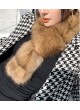 Russian Sable Fur Pastel Brown Scarf Collar Women's
