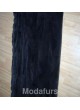 Beaver Sheared Fur Black Onyx Plate Throw Blanket Bedspread Rug Home Decor