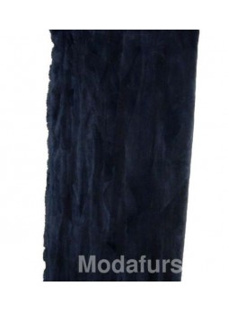 Beaver Sheared Fur Black Onyx Plate Throw Blanket Bedspread Rug Home Decor