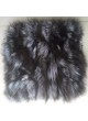 Silver Fox Fur Pillow Cover 18" X 18" with Cashmere/Wool Lining!  