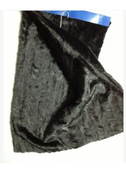 Mink Fur Plate Throw Blanket Bedspread Rug Black Home Decor