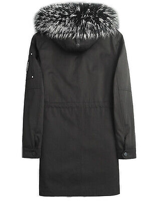Men's Jacket Parka Coat Silver Fox Fur Hood NEW - Image 5