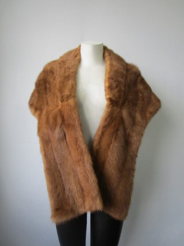 Mink Fur Stole Cape Wrap MINT+ WEDDING