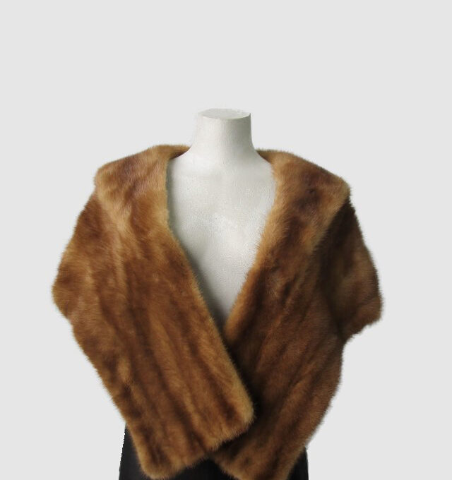Mink Fur Stole Wrap Cape Wedding MINT