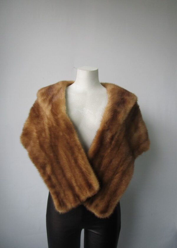 Mink Fur Stole Wrap Cape Wedding MINT