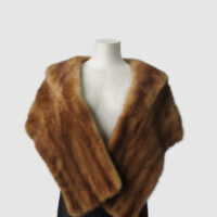 Mink Fur Stole Wrap Cape Wedding MINT
