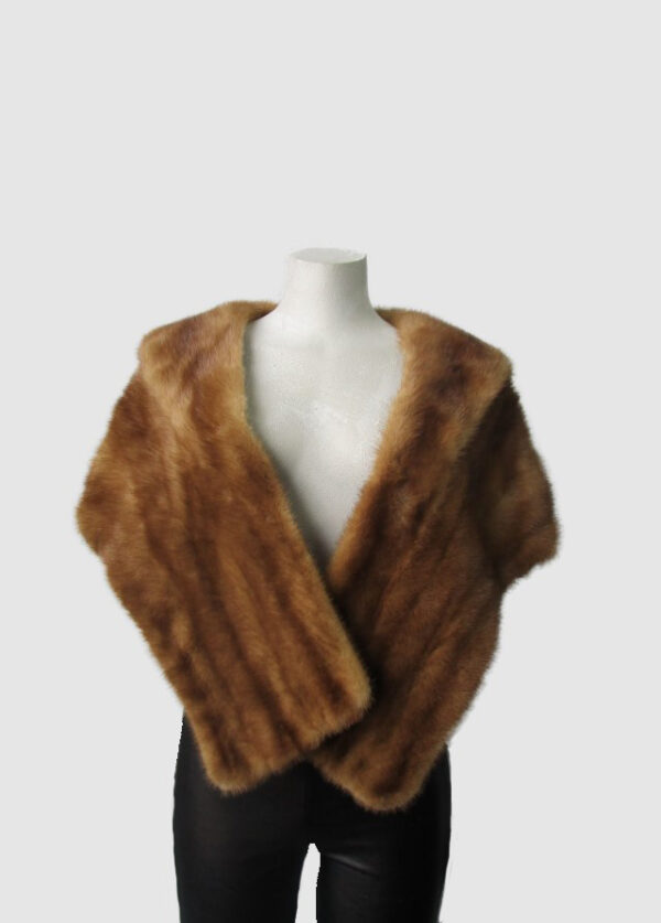 Mink Fur Stole Wrap Cape Wedding MINT