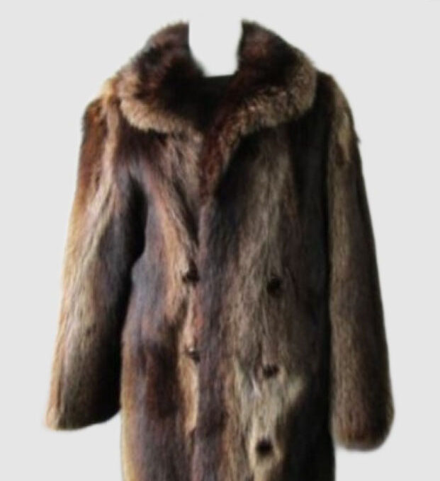 Raccoon Fur Jacket Coat MINT Sz M 38/40 Men