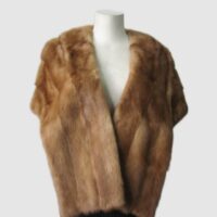 Mink Fur Stole Wrap Cape Wedding MINT