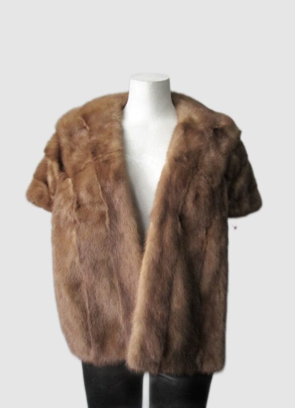 Mink Fur Stole Wrap Cape 14" x 60" Large WEDDING Mint+