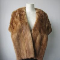 Mink Fur Stole Wrap Cape Wedding MINT
