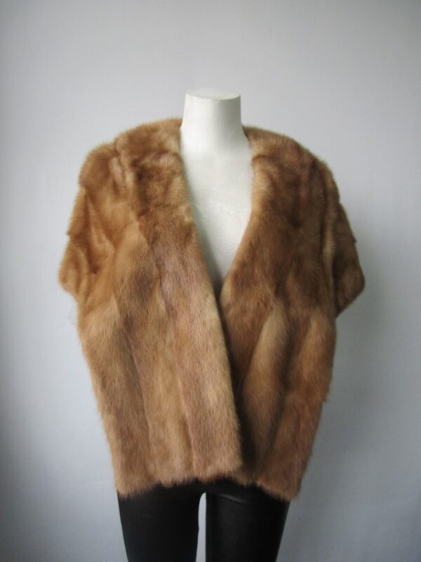 Mink Fur Stole Wrap Cape Wedding MINT