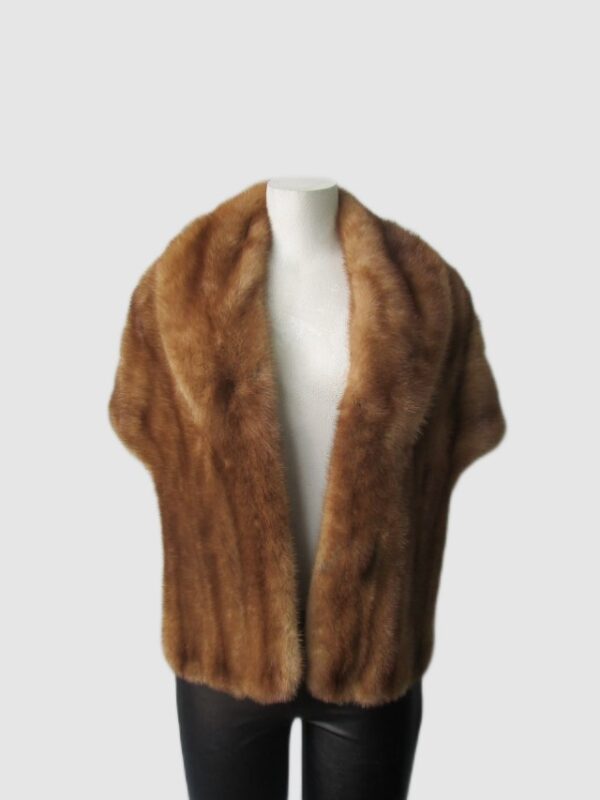 Mink Fur Shawl Stole Wrap Cape WEDDING Mint