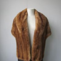 Mink Fur Shawl Stole Wrap Cape WEDDING Mint