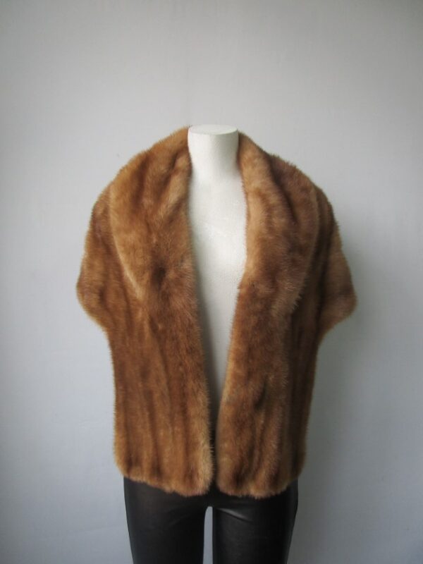 Mink Fur Shawl Stole Wrap Cape WEDDING Mint