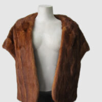 Mink Fur Stole Wrap Cape 56"X 14" MINT Chinese Mink