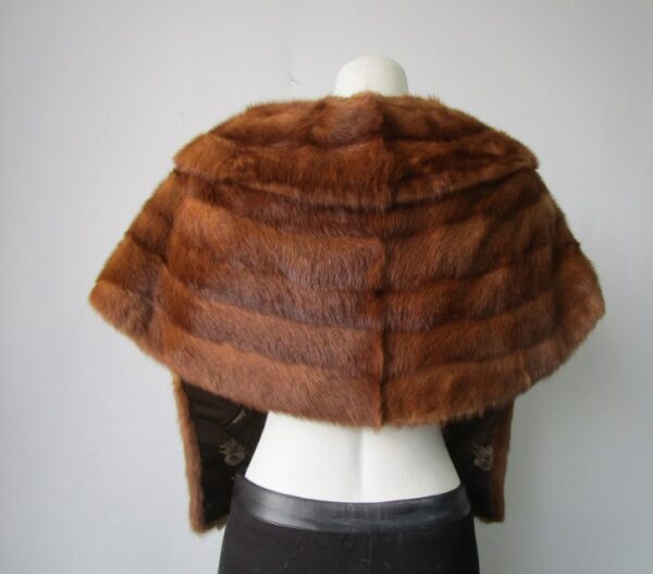 Mink Fur Stole Wrap Cape 56"X 14" MINT Chinese Mink - Image 3