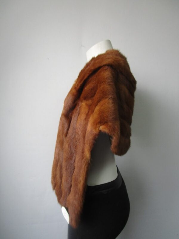 Mink Fur Stole Wrap Cape 56"X 14" MINT Chinese Mink - Image 2