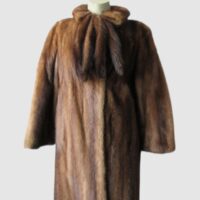 Mink Fur Coat Jacket MINT Sz 6 Natural Demi-Buff
